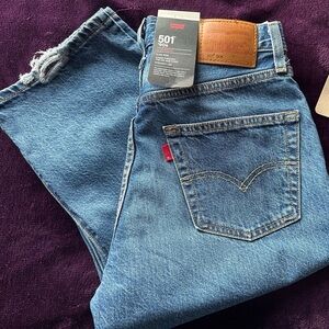 501® '90S LIGHTWEIGHT WOMEN'S JEANS - NWT, 25x32, Underline - Medium Wash